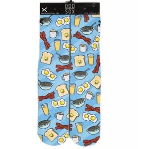 Odd Sox Men’s Breakfast Crew Socks Sizes 6-13